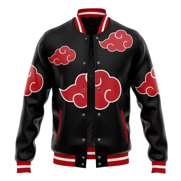 Akatsuki Pattern Naruto Varsity Jacket