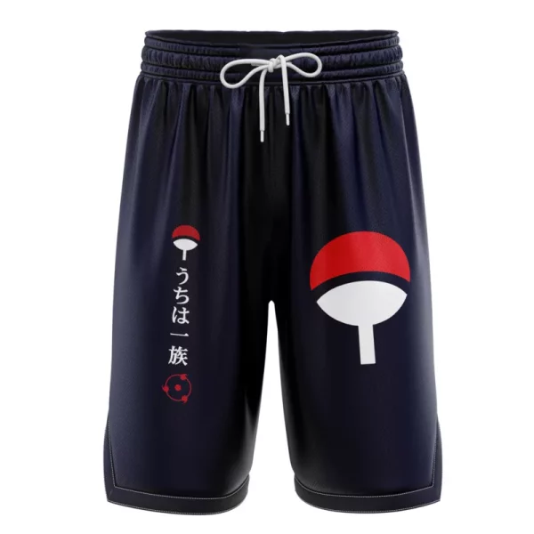 Uchiha Clan Symbol Naruto Basketball Shorts