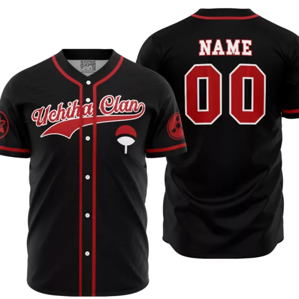 Personalized Uchicha Clan Naruto Baseball Jersey