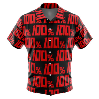 100% Mob Pyscho 100 Men's Short Sleeve Button Up Hawaiian Shirt