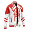 Hooktab 3D Printed Across The Spider Verse 2099 Spiderman White Marvel Unisex Varsity Jacket