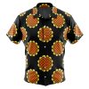 Monkey D. Luffy Black Dressrosa One Piece Men's Short Sleeve Button Up Hawaiian Shirt