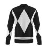 Hooktab Black Ranger Mighty Morphin Power Rangers Men's Casual Bomber Jacket