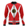 Hooktab Red Ranger Mighty Morphin Power Rangers Men's Casual Bomber Jacket