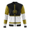 Hooktab White Ranger Mighty Morphin Power Rangers Men's Casual Bomber Jacket