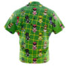 Chibi Power Rangers Pattern Men's Short Sleeve Button Up Hawaiian Shirt