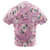 Jigglypuff Pattern Pokemon Men's Short Sleeve Button Up Hawaiian Shirt