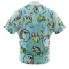 Squirtle Pattern Pokemon Men's Short Sleeve Button Up Hawaiian Shirt