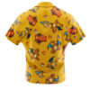 Charizard Pattern Pokemon Men's Short Sleeve Button Up Hawaiian Shirt