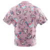 Sylveon Pattern Pokemon Men's Short Sleeve Button Up Hawaiian Shirt