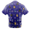 Dragon Type Pattern Pokemon Men's Short Sleeve Button Up Hawaiian Shirt