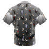 Dark Type Pattern Pokemon Men's Short Sleeve Button Up Hawaiian Shirt