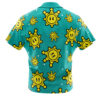 Shine Sprite Pattern Super Mario Men's Short Sleeve Button Up Hawaiian Shirt