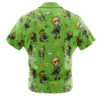 Link Pattern Legend of Zelda Men's Short Sleeve Button Up Hawaiian Shirt