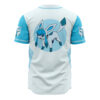 Hooktab 3D Printed Glaceon Eeveelution Pokemon Men's Short Sleeve Anime Baseball Jersey