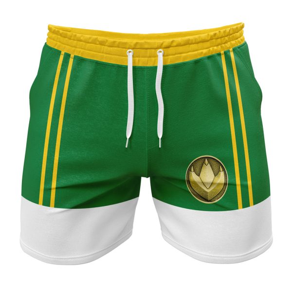 Hooktab Green Ranger Ninjetti Power Rangers Anime Mens Shorts Running Shorts Workout Gym Shorts