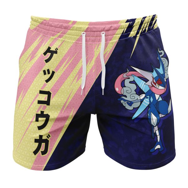 Hooktab Greninja Attack Pokemon Anime Mens Shorts Running Shorts Workout Gym Shorts