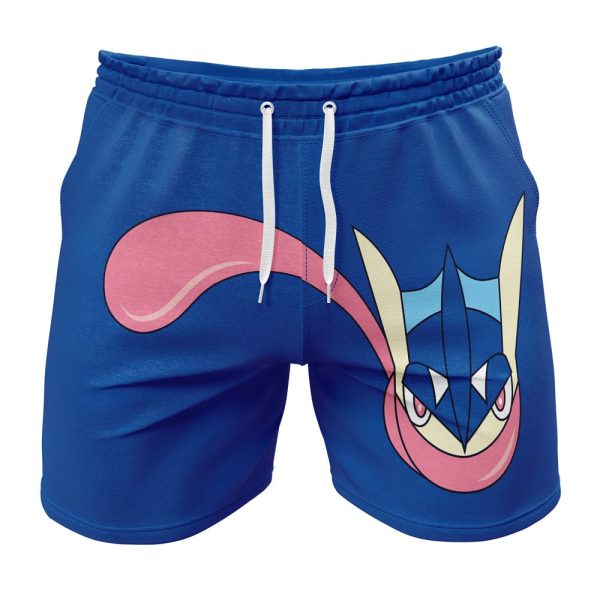 Hooktab Greninja Face Pokemon Anime Mens Shorts Running Shorts Workout Gym Shorts