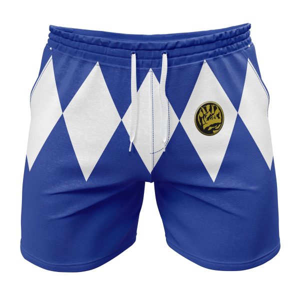 Hooktab Blue Ranger Mighty Morphin Power Rangers Anime Mens Shorts Running Shorts Workout Gym Shorts