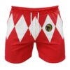 Hooktab Red Ranger Mighty Morphin Power Rangers Anime Mens Shorts Running Shorts Workout Gym Shorts