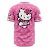 Hooktab 3D Printed Hello Kitty Sanrio Men's Short Sleeve Anime Baseball Jersey