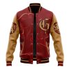 Hooktab 3D Printed Hogwarts Legacy Gryffindor Harry Potter Unisex Varsity Jacket