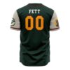 Hooktab 3D Printed Mandalorians Boba Fett Star Wars Men's Short Sleeve Anime Baseball Jersey