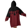 Hooktab 3D Printed Doma Demon Slayer Unisex Snug Oversized Blanket Hoodie