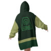 Hooktab 3D Printed Earthbenders Avatar Unisex Snug Oversized Blanket Hoodie