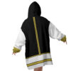 Hooktab 3D Printed White Ranger Mighty Morphin Power Rangers Unisex Snug Oversized Blanket Hoodie