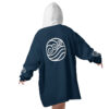 Hooktab 3D Printed Waterbenders Avatar Unisex Snug Oversized Blanket Hoodie