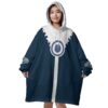 Hooktab 3D Printed Waterbenders Avatar Unisex Snug Oversized Blanket Hoodie