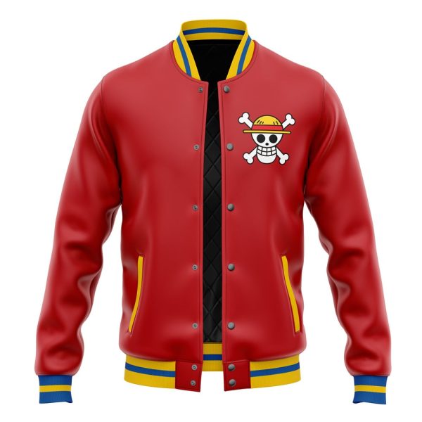Hooktab 3D Printed Monkey D. Luffy One Piece Unisex Varsity Jacket