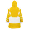 Hooktab 3D Printed Yellow Ranger Ninjetti Power Rangers Unisex Snug Oversized Blanket Hoodie