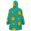 Hooktab 3D Printed Shine Pattern Super Mario Nintendo Unisex Snug Oversized Blanket Hoodie