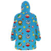 Hooktab 3D Printed Super Mario Items Pattern Nintendo Unisex Snug Oversized Blanket Hoodie