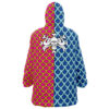 Hooktab 3D Printed Kaido Pattern One Piece Unisex Snug Oversized Blanket Hoodie