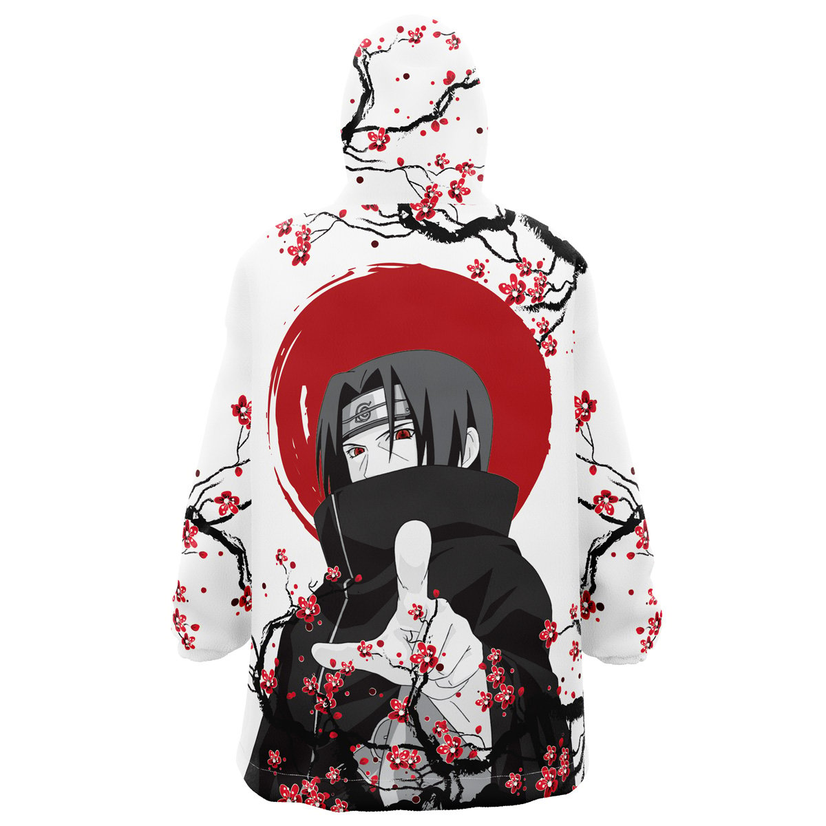 Hooktab 3D Printed Itachi Uchiha Cherry Blossom Naruto Unisex Snug ...