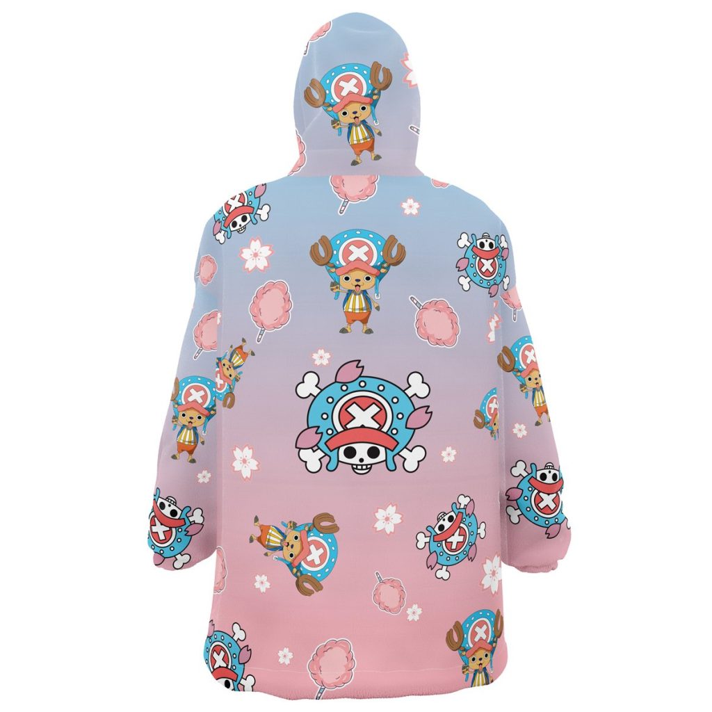 Hooktab 3D Printed Chopper Pattern One Piece Unisex Snug Oversized Blanket Hoodie