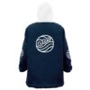 Hooktab 3D Printed Waterbenders Avatar Unisex Snug Oversized Blanket Hoodie