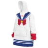 Hooktab 3D Printed Usagi Tsukino Sailor Moon Unisex Snug Oversized Blanket Hoodie