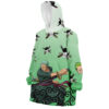 Hooktab 3D Printed Zoro Pattern One Piece Unisex Snug Oversized Blanket Hoodie