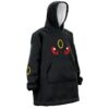 Hooktab 3D Printed Umbreon Pokemon Unisex Snug Oversized Blanket Hoodie