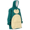 Hooktab 3D Printed Snorlax Pokemon Unisex Snug Oversized Blanket Hoodie