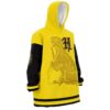 Hooktab 3D Printed Hufflepuff Hogwarts Legacy Unisex Snug Oversized Blanket Hoodie