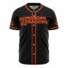 Hooktab 3D Printed Personalized Dungeons & Dragons Men's Short Sleeve Anime Baseball Jersey