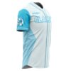 Hooktab 3D Printed Personalized Glaceon Eeveelution Pokemon Men's Short Sleeve Anime Baseball Jersey