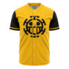 Hooktab 3D Printed Personalized Trafalgar Law One Piece Men's Short Sleeve Anime Baseball Jersey