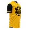 Hooktab 3D Printed Personalized Trafalgar Law One Piece Men's Short Sleeve Anime Baseball Jersey