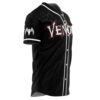 Hooktab 3D Printed Personalized Venom Marvel Men's Short Sleeve Anime Baseball Jersey